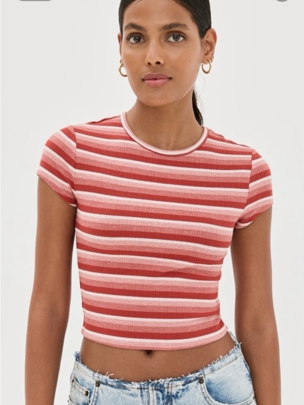 Reformation Muse Tee - Red Stripe